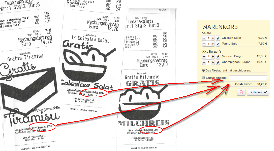 Wie kann ich einen Gutscheine einlösen bei La_Dallo 2700-Wiener_Neustadt
